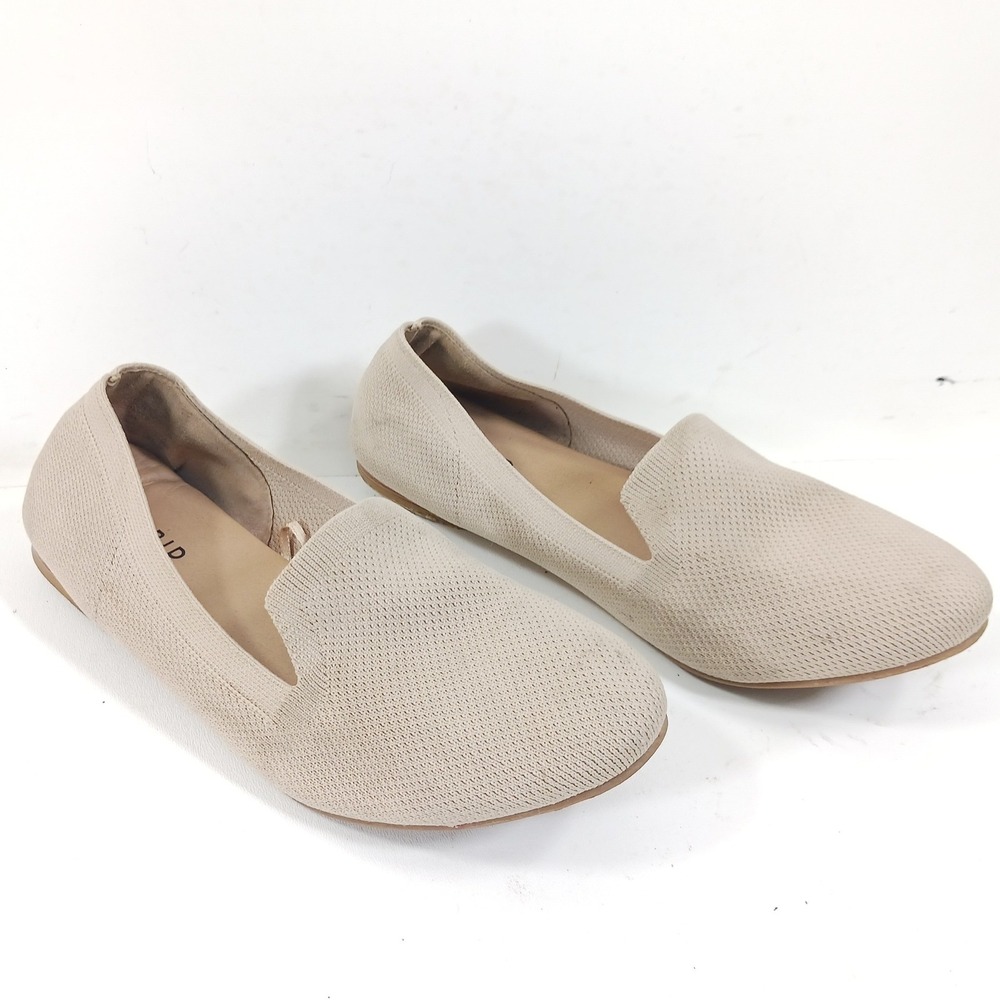 Torrid Beige Knit Pointed Toe Loafers Flats Shoes Womens Size 9WW Wide Width